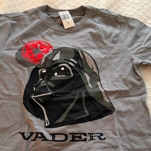 Disney Darth Vader Kids T-Shirt - Gray and Red
